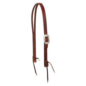 STS Ranch Engraved Buckle 1-in Harness Leather Split Ear Horse Headstall Weaver Leather
